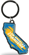 Chargers Keychain Home State Shape Premium Metal Decal Emblem Football