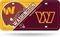 Washington Commanders Metal Tag Auto License Plate Split Design 6x12 Inch