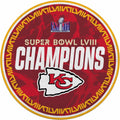 Rico Industries NFL Football Kansas City Chiefs 2024 Super Bowl Champions Shape Cut Pennant - Home and Living Room Décor - Soft Felt EZ to Hang
