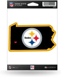 Pittsburgh Steelers 5 Inch Sticker Decal, Home State Design, Flat Vinyl, Full Adhesive Backing