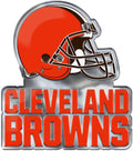 Cleveland Browns Premium Aluminum Metal Raised Auto Emblem, Alternate Logo, Color Embossed, Full Adhesive Backing