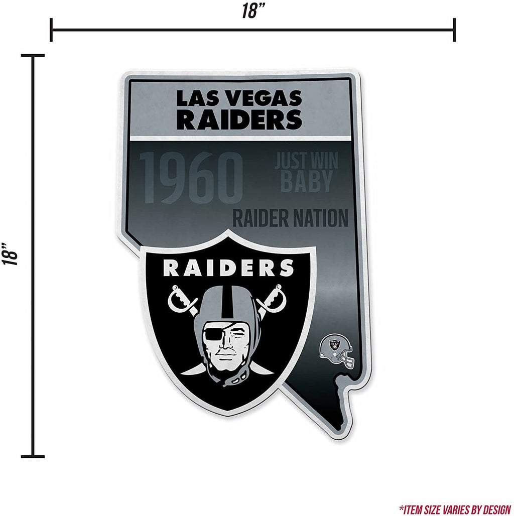Las Vegas Raiders Pennant State Shape 18 Inch Soft Felt