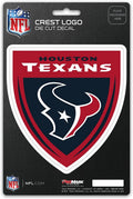 Houston Texans 5 Inch Sticker Decal, Shield Design, Flat Vinyl, Full Adhesive Backing