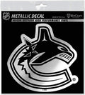 Vancouver Canucks 6 Inch Sticker Decal Chrome Color Design Flat Vinyl Auto Home