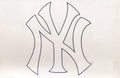 New York Yankees 18 Inch Jumbo Static Cling Decal Auto Home Window Baseball