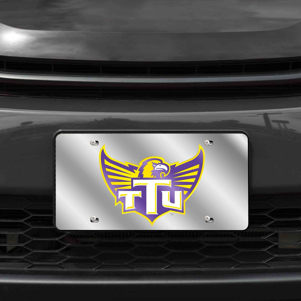 Tennessee Tech University Golden Eagles Premium Laser Cut Tag License Plate, Mirrored Acrylic Inlaid, 12x6 Inch