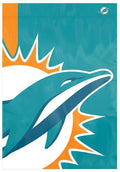 Miami Dolphins Garden Flag Banner Bold Logo Design 12.5x18 Inch