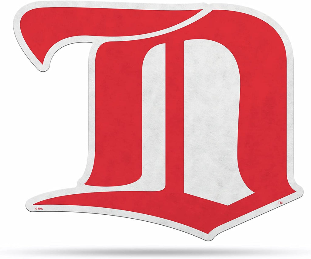 Rico Industries NHL Detroit Red Wings Retro Retro Shape Cut Pennant - Home and Living Room Décor - Soft Felt EZ to Hang