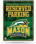 George Mason University Patriots Metal Parking Sign