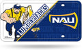 Northern Arizona University Lumberjacks Metal Auto Tag License Plate, Split Design, 6x12 Inch