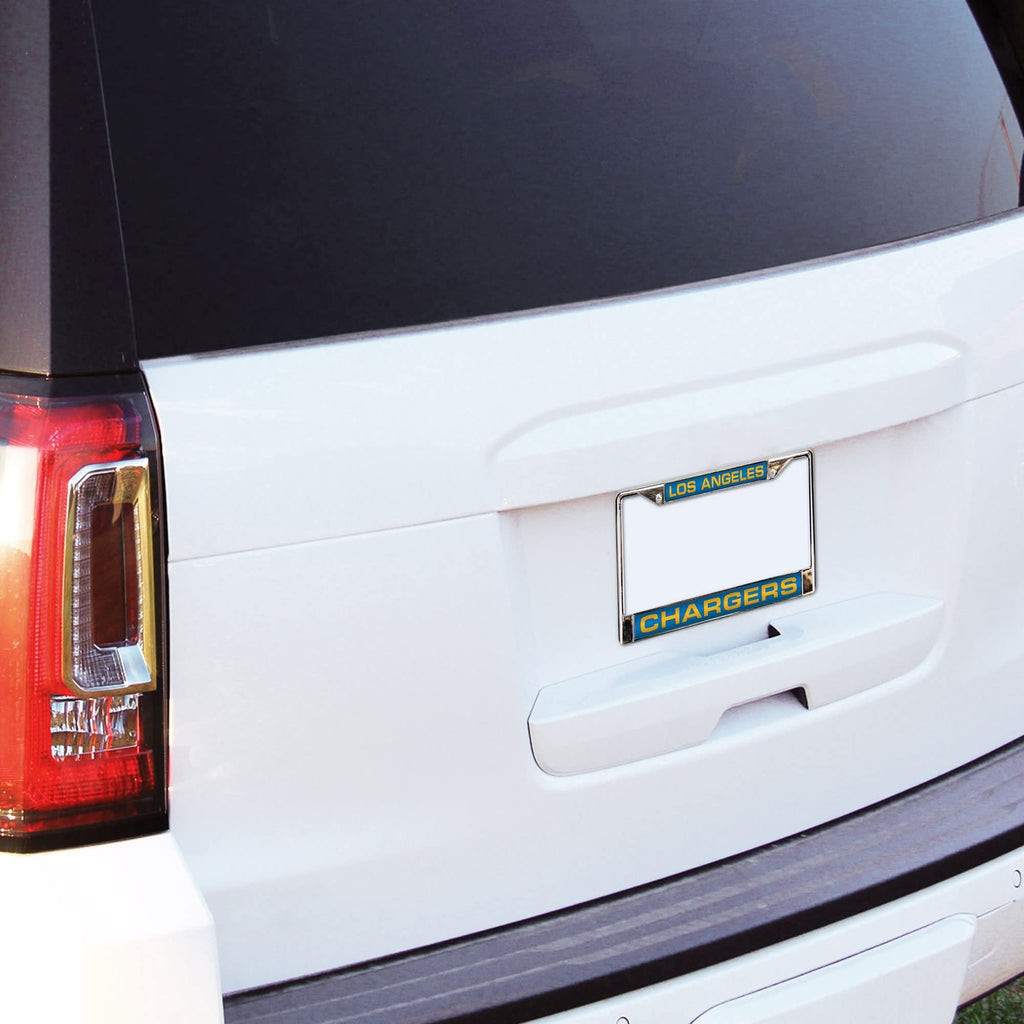 Louisiana State University Tigers LSU Metal License Plate Frame Chrome Tag Cover, Laser Acrylic Mirrored Inserts, 12x6 Inch