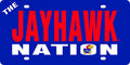 University of Kansas Jayhawks Premium Laser Cut Tag License Plate, Nation, Mirrored Acrylic Inlaid, 6x12 Inch