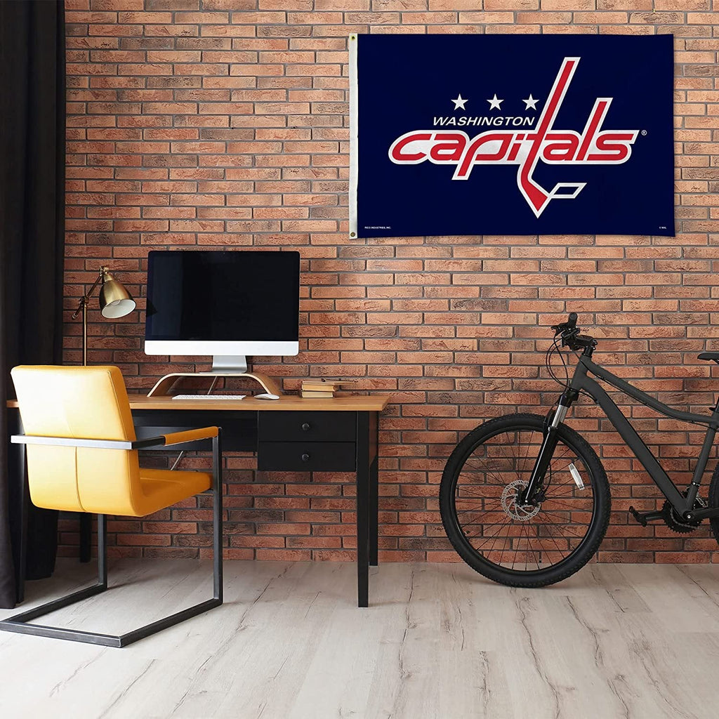 Washington Capitals 3x5 Feet Premium Flag Banner with Metal Grommets Outdoor