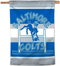 Indianapolis Colts Premium 28x44 Inch House Banner Flag, Retro Logo, Double Sided