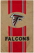 Atlanta Falcons Premium Double Sided Banner House Flag, Burlap Design, 28x44 Inch