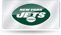 New York Jets Premium Laser Cut Tag License Plate, Mirrored Acrylic Inlaid, 12x6 Inch