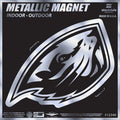 Oregon State University Beavers 6 Inch Magnet, Metallic Chrome Shimmer Design, Vinyl Die Cut, Auto Home Heavy Duty