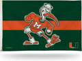 University of Miami Hurricanes Flag Banner 3x5 Feet Metal Grommets Ibis Mascot Design