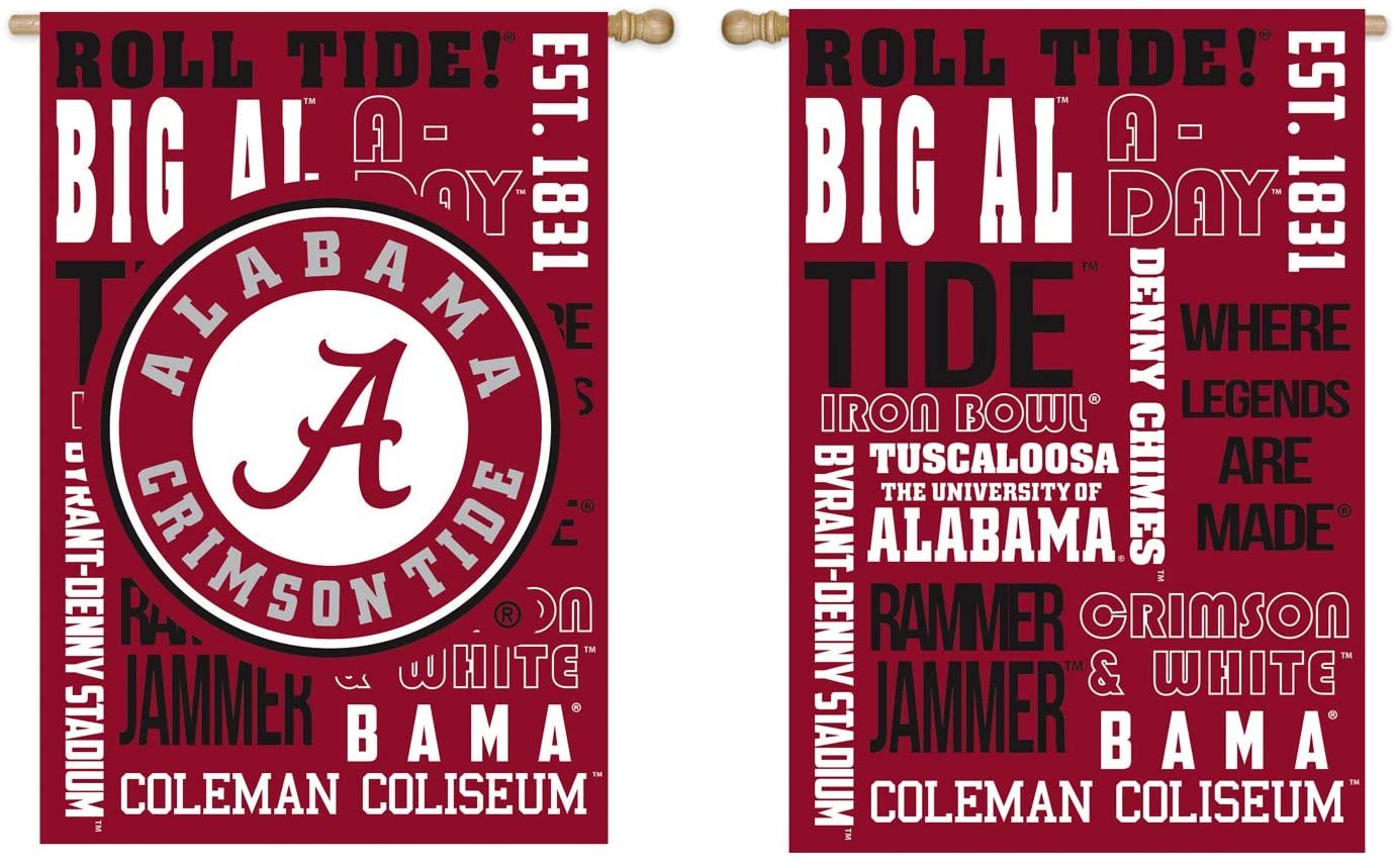Team Sports America U of Alabama Fan Rules House Flag - 28 x 44 Inches