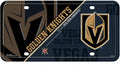 Vegas Golden Knights Metal Auto Tag License Plate, Split Design, 6x12 Inch