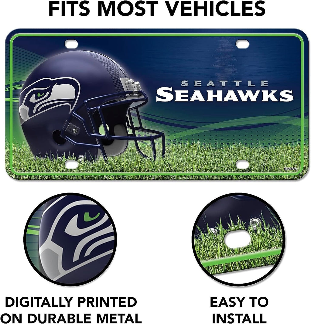 Philadelphia Eagles Metal Tag License Plate 6x12 Inch, Green Circle Design