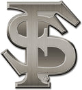 Florida State University Seminoles Solid Metal Auto Emblem Antique Nickel for Car/Truck/SUV