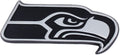 Seattle Seahawks Solid Metal Raised Auto Emblem Decal Adhesive Backing