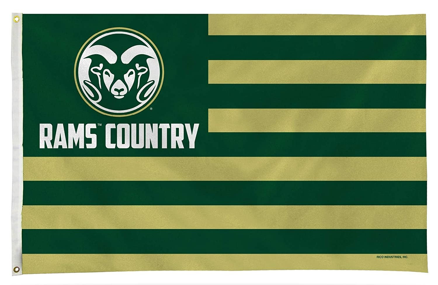 Colorado State University Rams 3x5 Feet Flag Banner, Country Design, Metal Grommets, Outdoor Use, Single Sided
