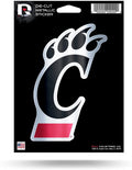 University of Cincinnati Bearcats 5 Inch Sticker Decal Metallic Shimmer Design Flat Vinyl