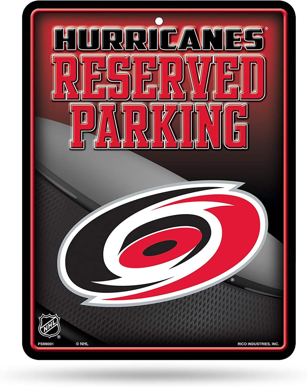 Carolina Hurricanes Metal Parking Novelty Wall Sign 8.5 x 11 Inch