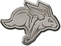 South Dakota State University Jackrabbits Solid Metal Auto Emblem Antique Nickel for Car/Truck/SUV