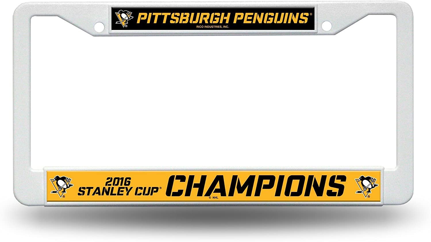 NHL Pittsburgh Penguins 2016 Stanley Cup Champions Plastic Plate Frame
