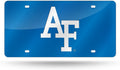 Air Force Academy Falcons Premium Laser Cut Tag License Plate, Blue Mirrored Acrylic Inlaid, 12x6 Inch