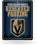 Vegas Golden Knights 8.5-Inch by 11-Inch Metal Parking Sign Décor