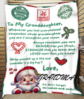 BLANKET FOR GRANDDAUGHTER FROM GRANDMA – XMAS GIFT (SKUB-CHRISTMAS3)