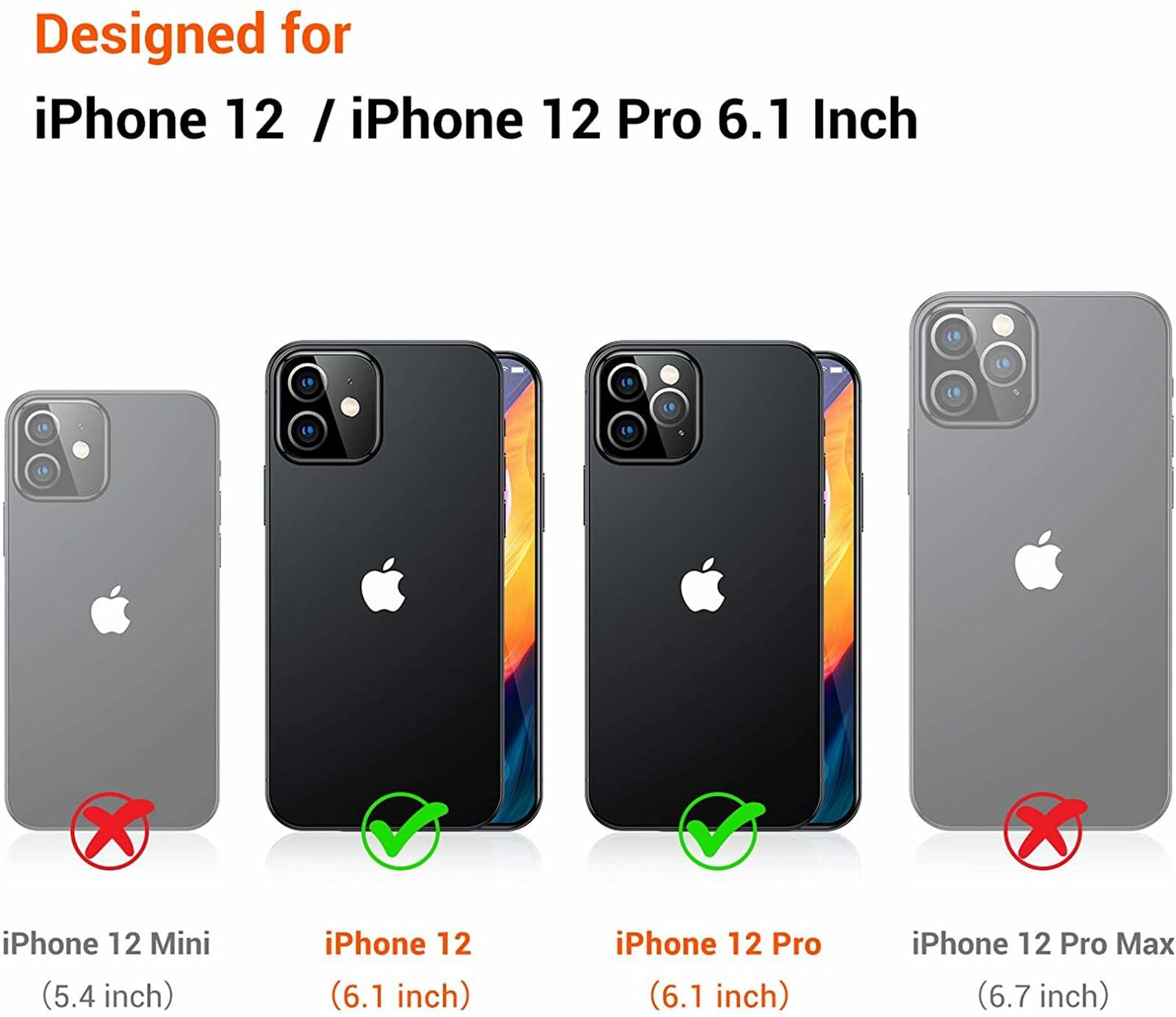 buccilly iPhone 12/12 Pro TPU Shockproof Case Brown Tortoise Shell
