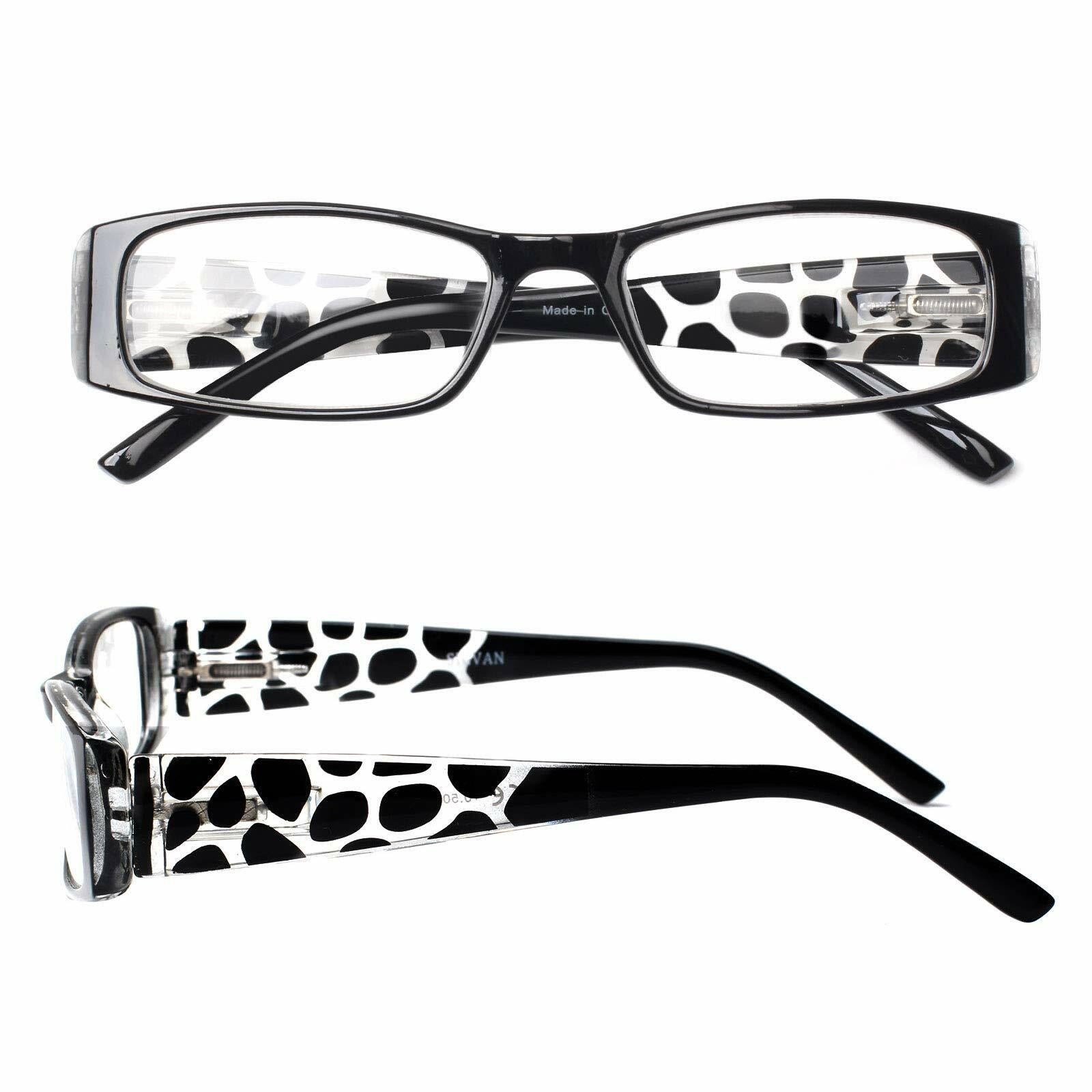 [Like New] 5 Pack Spring Hinge Reading Glasses Rectangular Multicolour 2.25 Power