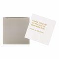 [Like New] VOWFOO Funny Quotes Cocktail Napkins 4.5x4.5 2-ply 100pcs Gossip