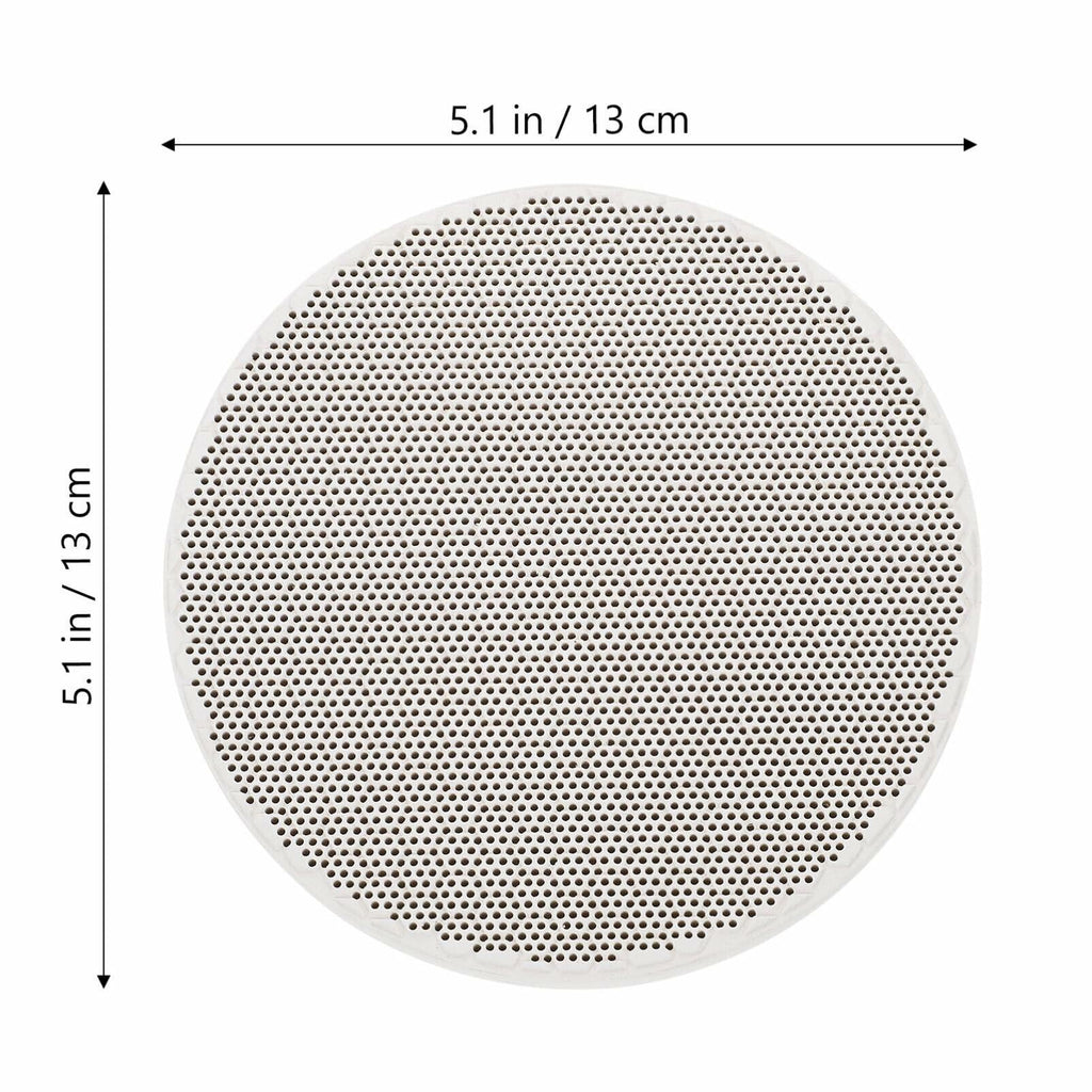 Tofficu Quartz Honeycomb Soldering Board Round 5.11x5.11x0.47in 2pcs As Shown