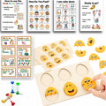 Roromonia Calming Corner Kit with Posters Feelings Chart Wooden Puzzle