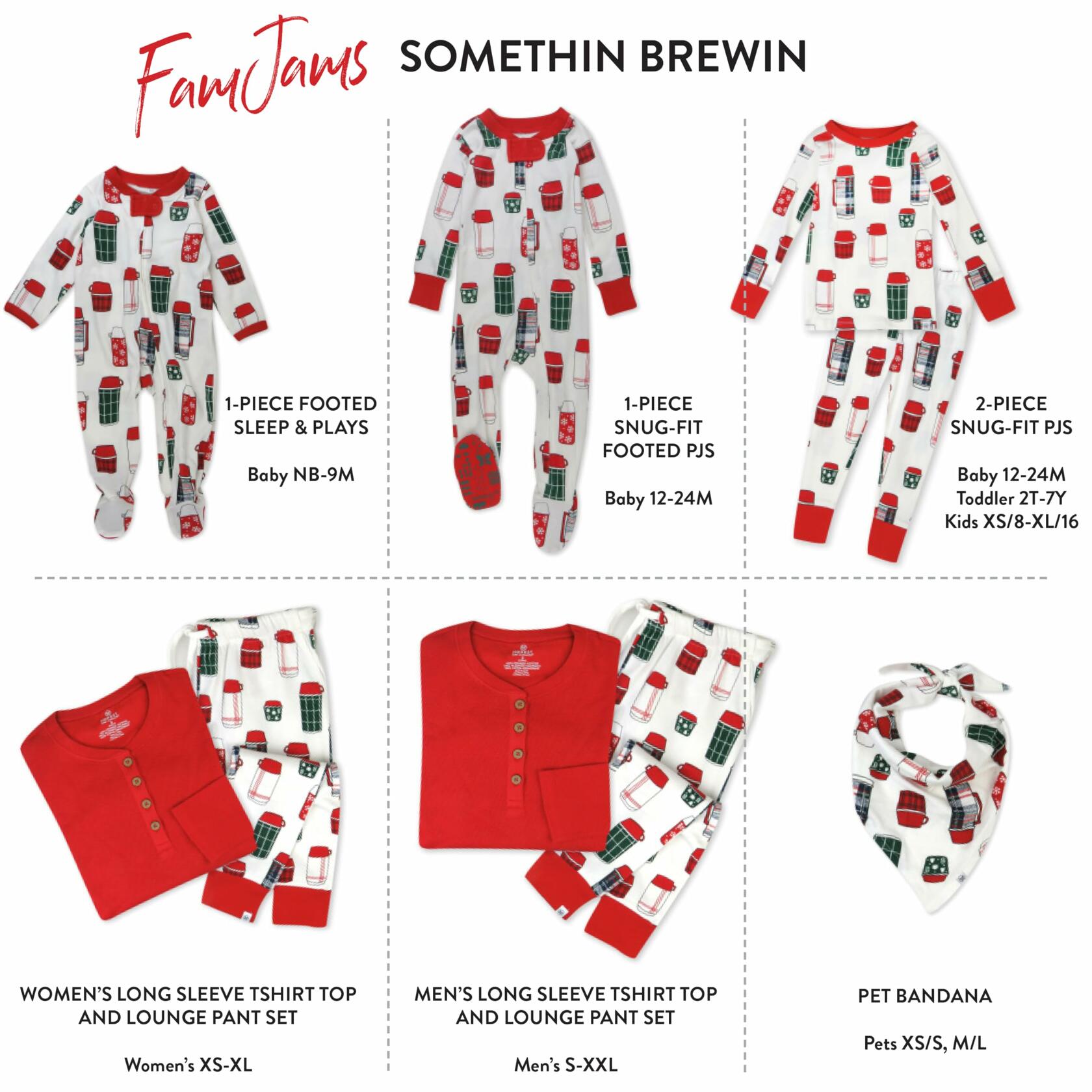 HonestBaby Organic Cotton Family Holiday Pajamas Size 24 Months