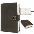 Anecdotal Vintage Genuine Leather Journal 6x8 Brown 200 Pages Unlined