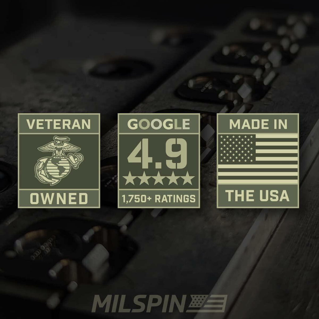 Milspin Glock Slide Back Plate American Flag CNC Stainless G43 G43X G48
