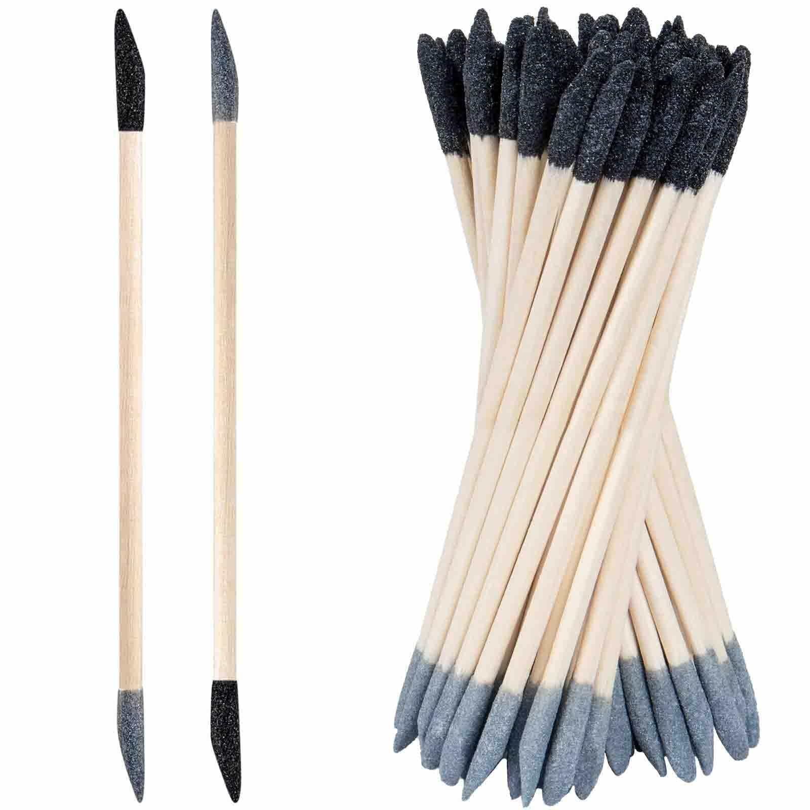 Nokiils 100Pcs Sanding Stick 280 Grit Fine Detailing 5.4x0.2 Inch Aluminum Oxide