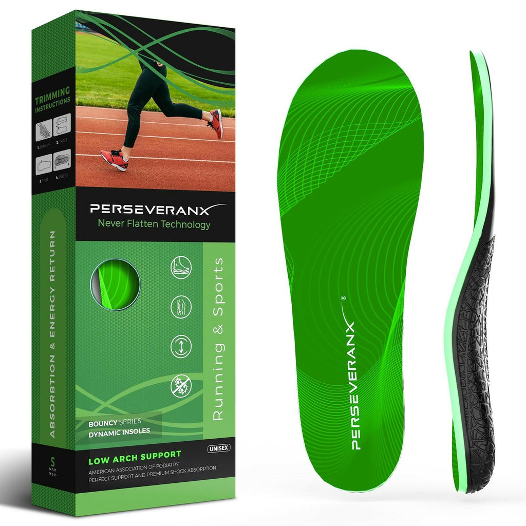 PerseveranX NASA Running Insoles Green XS M4.5-6.5 W5.5-7.5