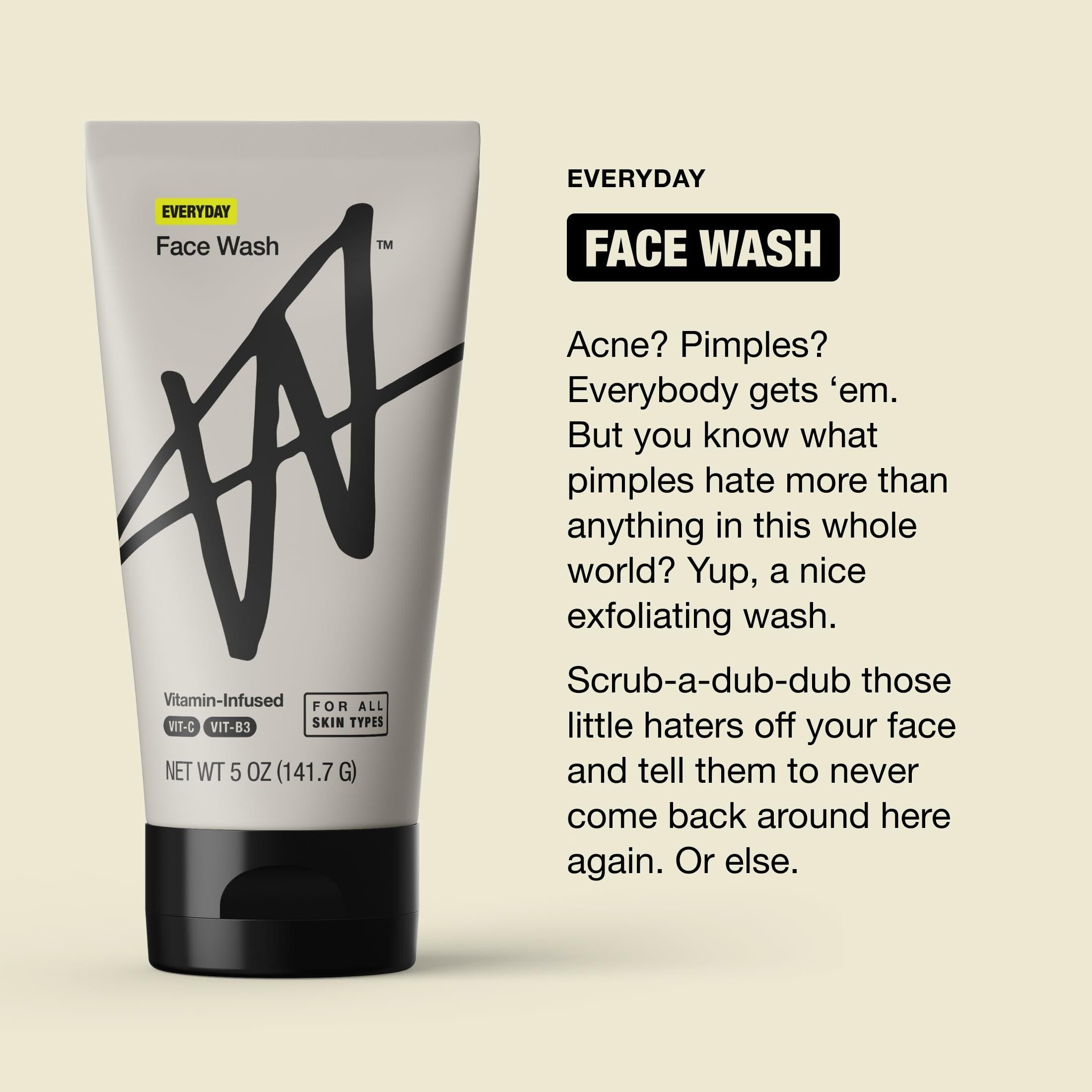 W By Jake Paul Mens Face Wash Exfoliating Unscented 5 fl oz