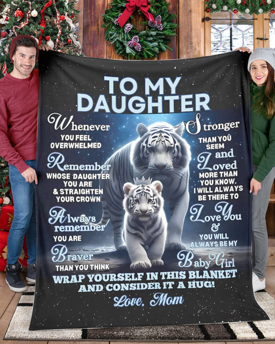 BLANKET FOR DAUGHTER – COMFORT & WARMTH GIFT FROM MOM Sherpa Fleece Quilt Blanket NGHL00 (SKUB12-153)
