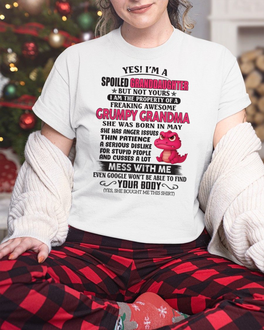 MAY - YES, I'M A SPOILED GRANDDAUGHTER - GIFT FROM GRANDMA - NGHL05 (SKU09-96-05)