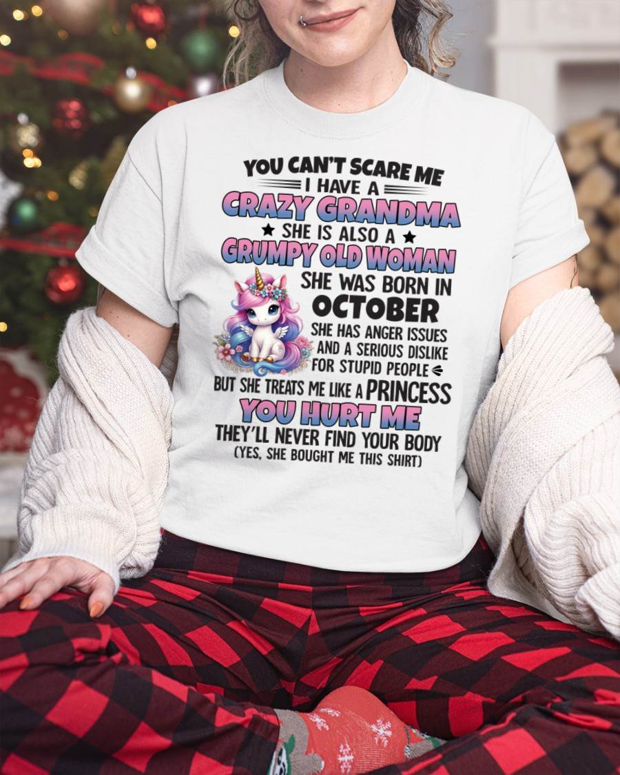 OCTOBER - YOU CAN'T SCARE ME - GIFT FROM GRANDMA - NGHL10 (SKU09-106-10)