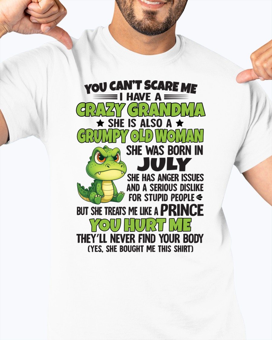 JULY - YOU CAN'T SCARE ME - FOR GRANDSON - GIFT FROM GRANDMA - NGHL07 (SKU09-85-07)